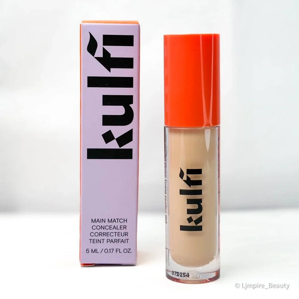 Kulfi Main Match Hydrating Concealer in Coco Crush w/ 2 No Crease Hair Clips